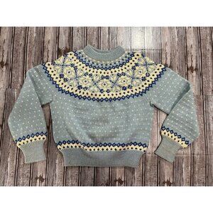 Paul Mage 100% Wool handmade Fair Isle Style Sweater Size L DENMARK